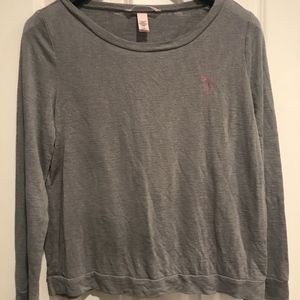 NEW Victoria Secret Black Pajama Top LG